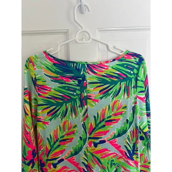 Lilly Pulitzer Women's S Mini Dress 3/4 Sleeve Marlowe Island Time Cotton Shift - Picture 6 of 9